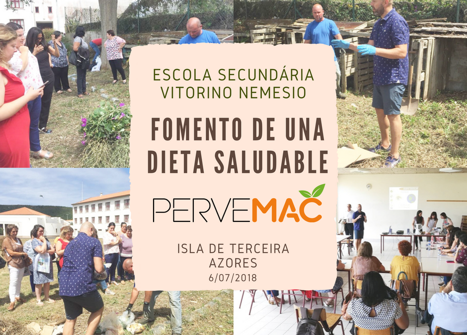 JORNADAS FORMATIVAS SOBRE DIETA SALUDABLE EN LA ISLA DE TERCEIRA AZORES. 06/07/2018